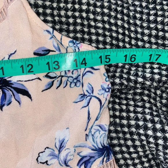 Kendall and Kylie Pink Blue Floral Tank Top - Picture 3 of 7